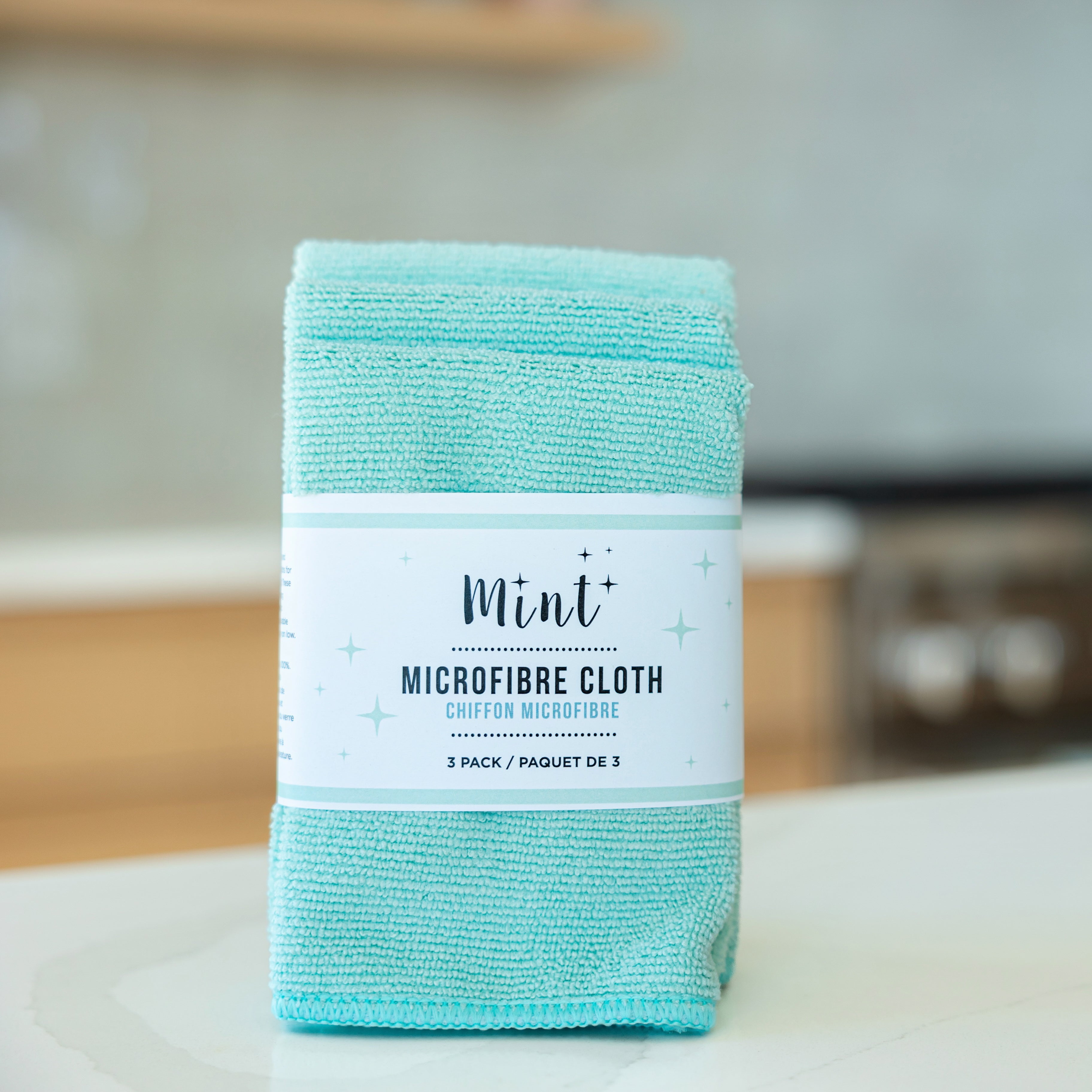 Mint Microfibre Cloths - 3 Pack