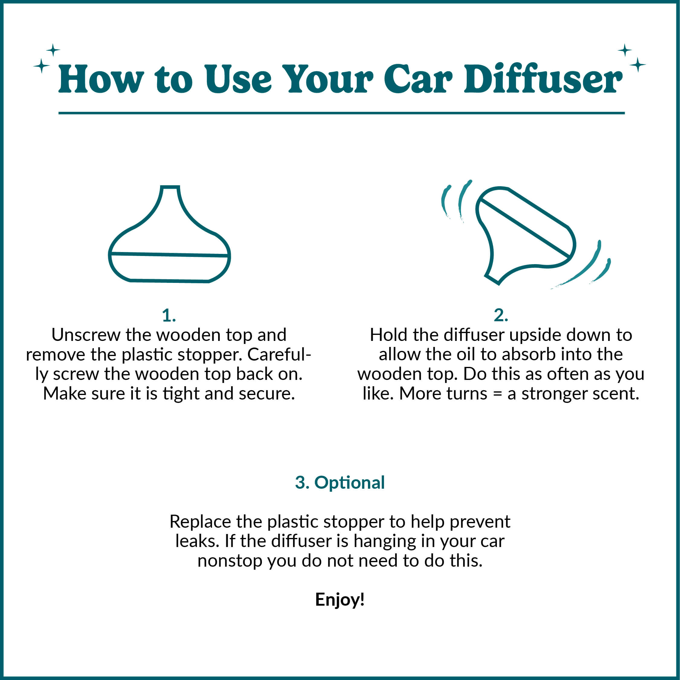 Essential Oil Car Diffuser