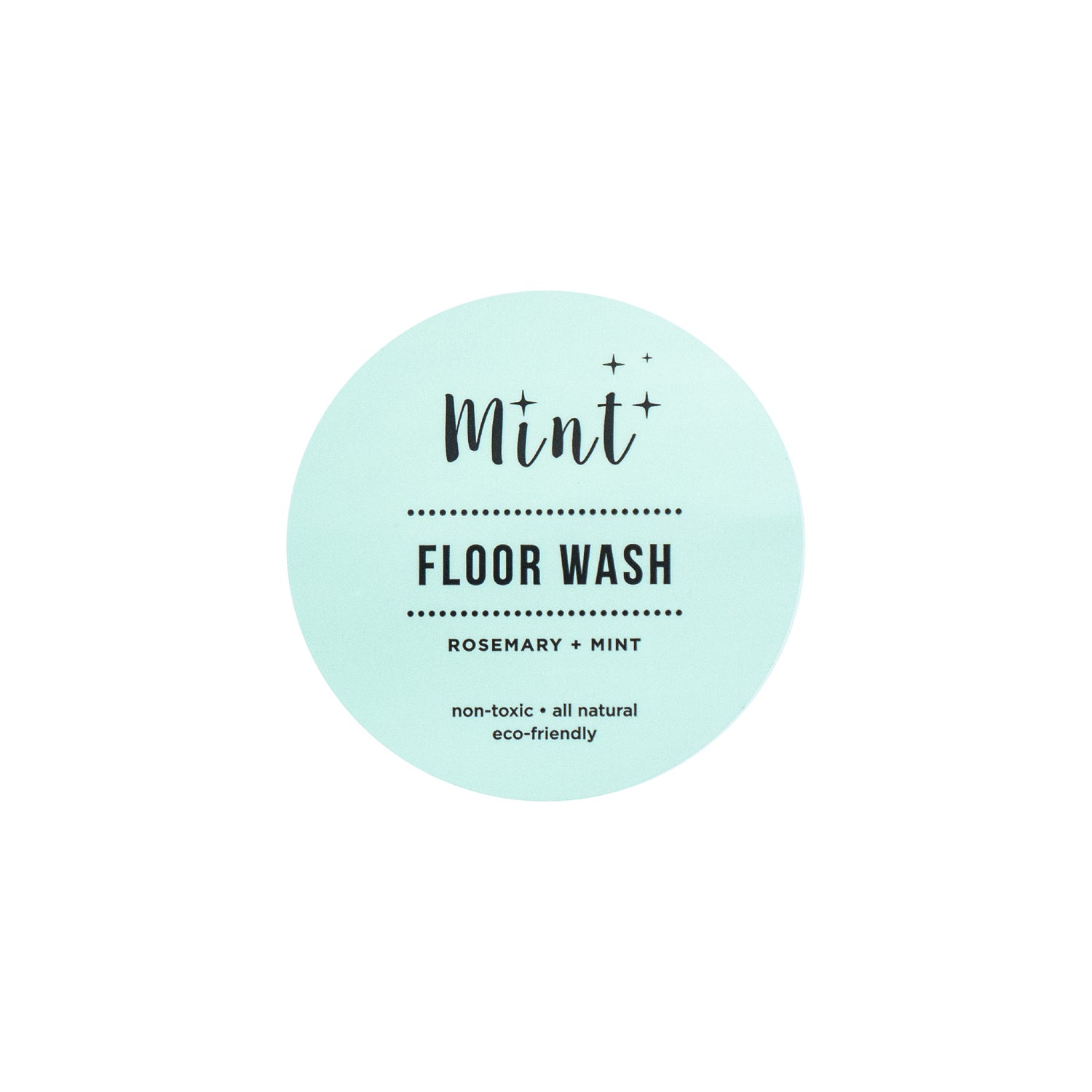 mint floor wash label