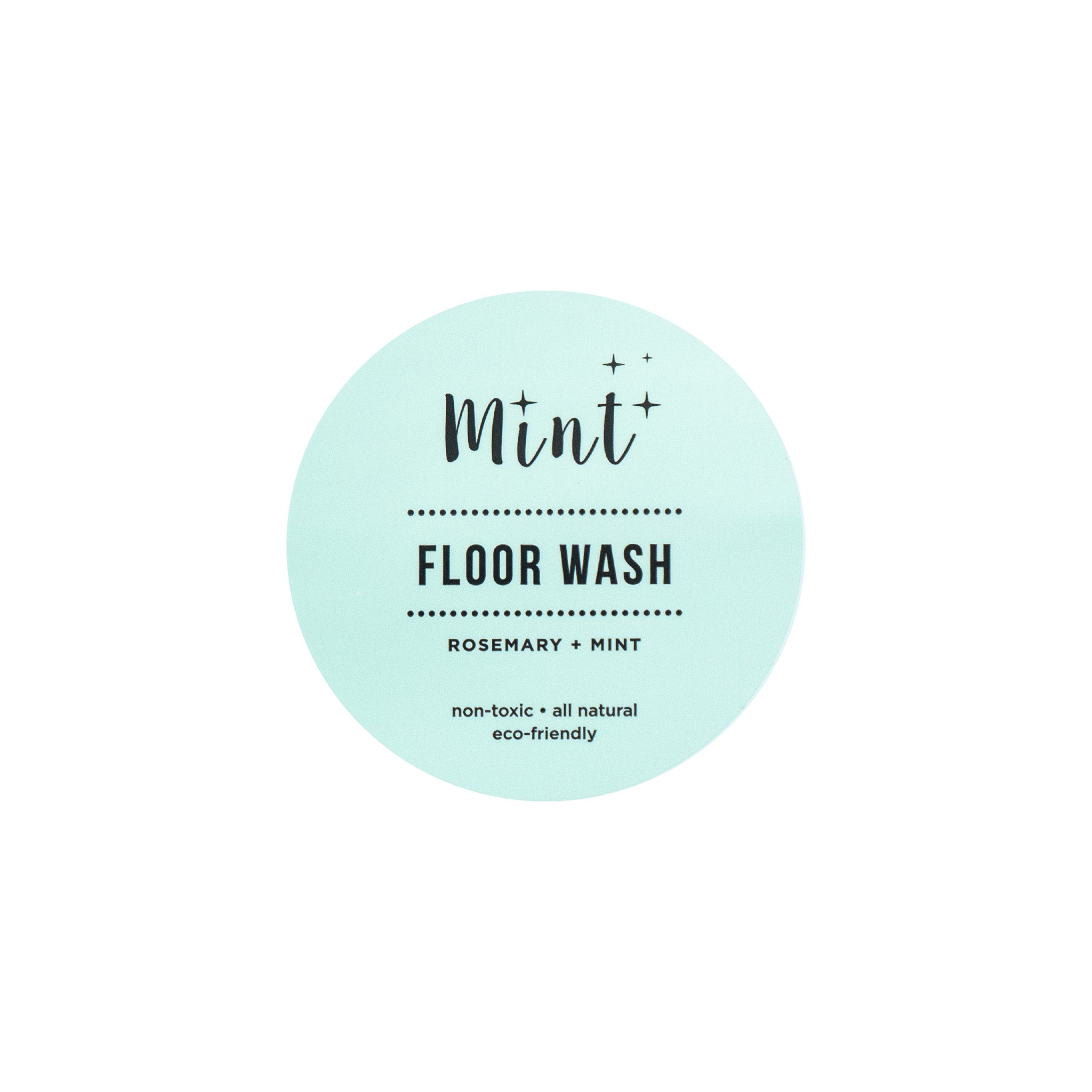 mint floor wash label