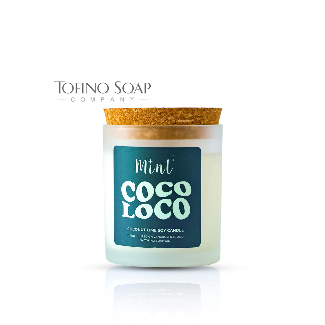 Candle with a cork lid and &