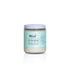 Mint Cleaning Products soy coconut candle in a glass jar with a silver lid. The mint green label features the scent &