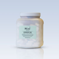 Mint Dishwasher Tabs in a large white refill container with a gradient background, highlighting eco-friendly and biodegradable features.