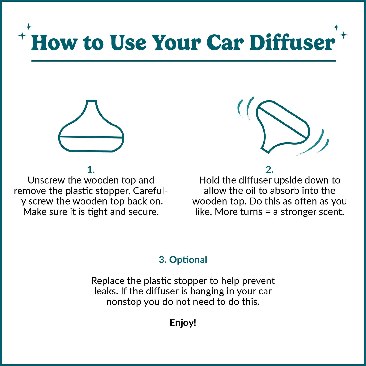 Essential Oil Car Diffuser