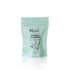 Mint green package of shower steamers on a white background