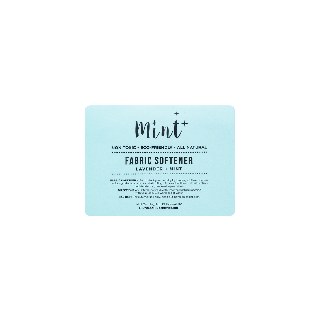 Fabric Softener Label